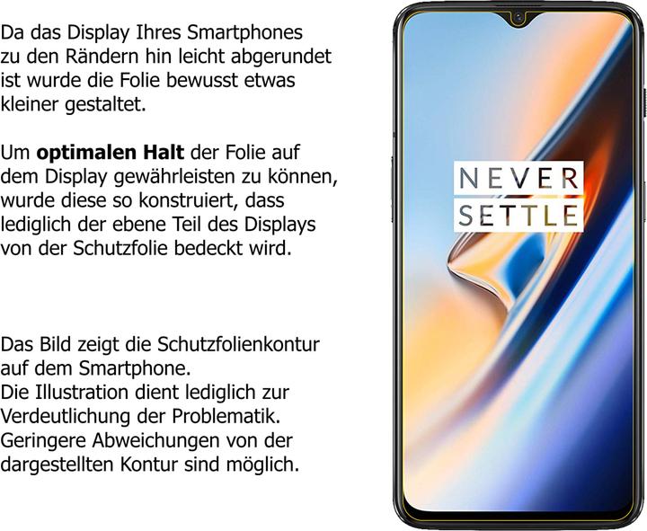 Produktbild Dipos Displayschutzfolie Antireflex (2 Stück, OnePlus 6T)
