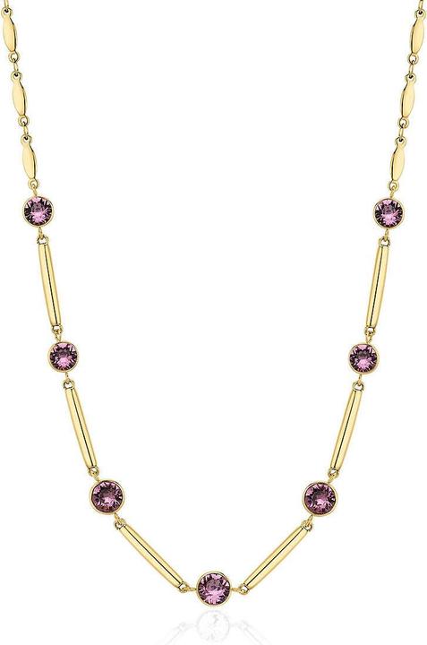 Produktbild Brosway Affinity BFF159 Decent Purple Crystal Gold Plated Necklace