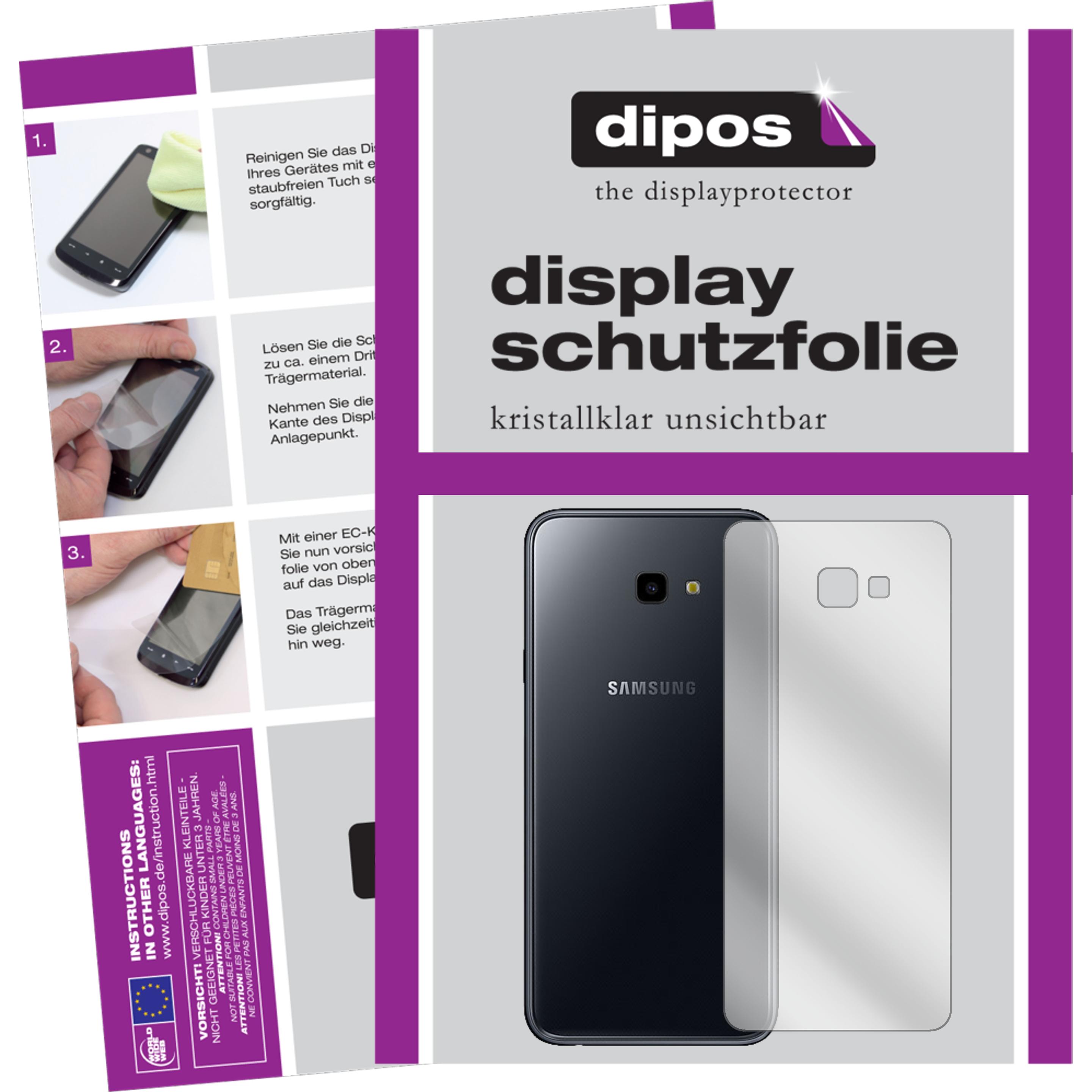 Dipos Displayschutzfolie Crystalclear (5 Stück, Samsung Galaxy J4+), Smartphone Schutzfolie, Transparent
