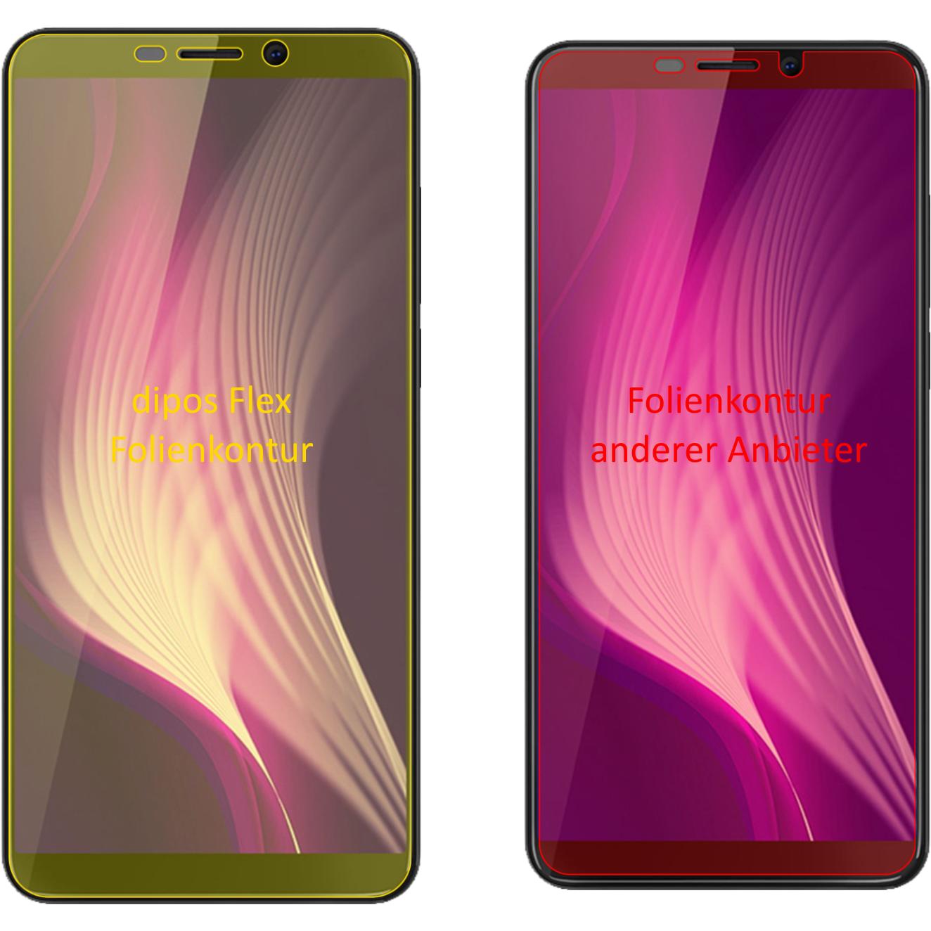 Thumbnail - Dipos Displayschutzfolie Full-Cover 3D (3 Stück, Cubot Nova (2018)), Smartphone Schutzfolie, Transparent