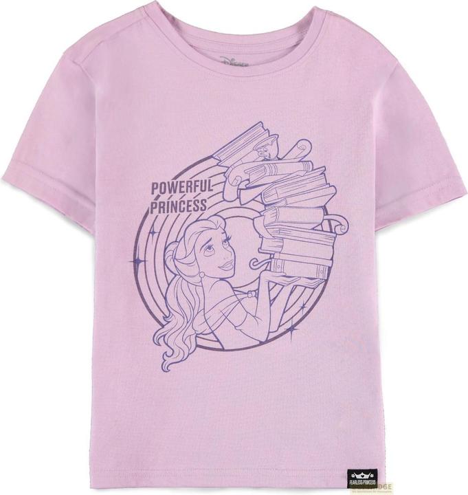 Produktbild Difuzed Disney Fearless Princess (Kids) - Belle Girls Short Sleeved T-shirt - 122/128 (122, 128)