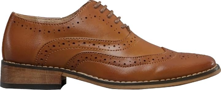Immagine prodotto Universal Textiles Scarpe stringate da ragazzo con punta alata e decorazioni con fori (37)