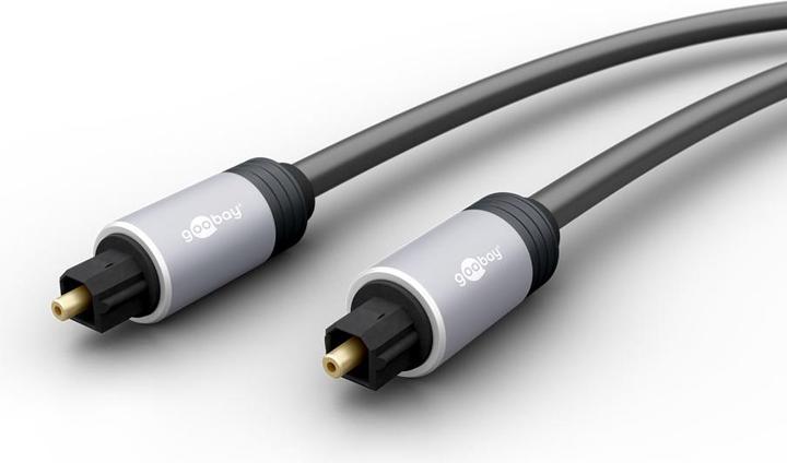 Produktbild Goobay Toslink Kabel mit Metallsteckern (0.75 m, Oberklasse, Optisch)