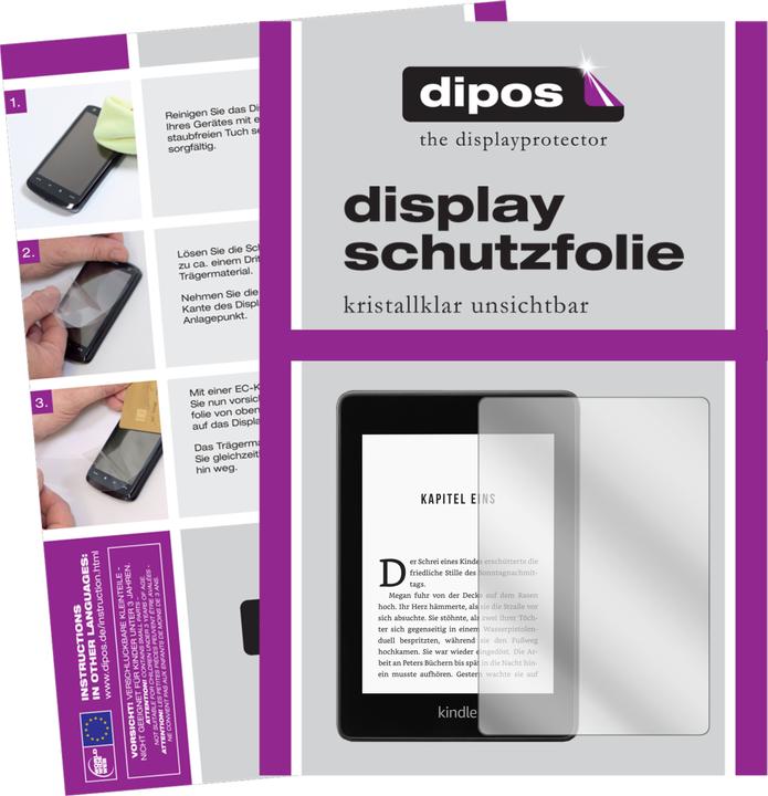 Produktbild Dipos Displayschutzfolie Crystalclear (2 Stück, Amazon Kindle Paperwhite (2018))