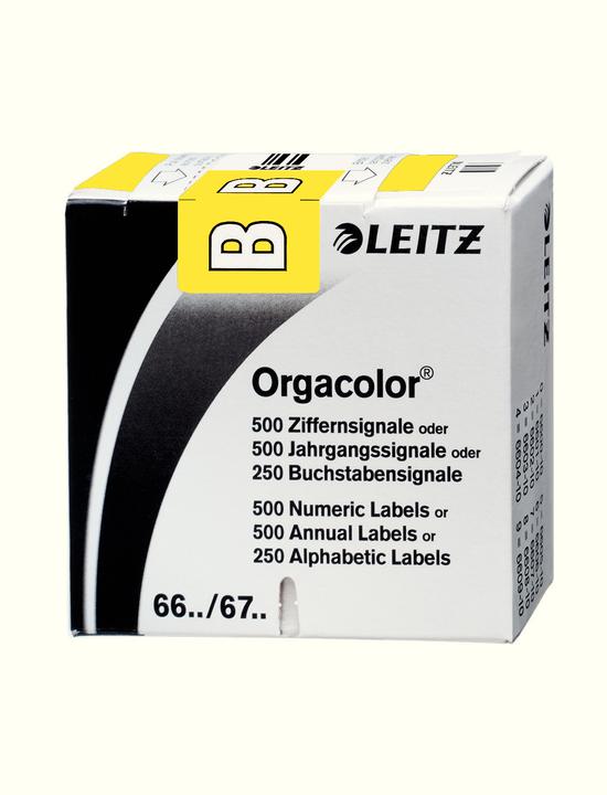 Produktbild Leitz Orgacolor Buchstabensignale auf Rolle - B