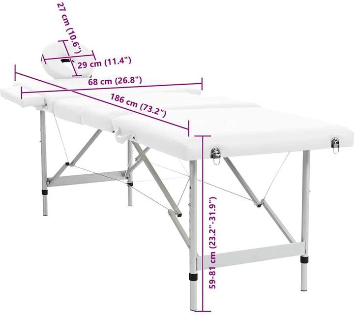 Image du produit vidaXL Massagetisch