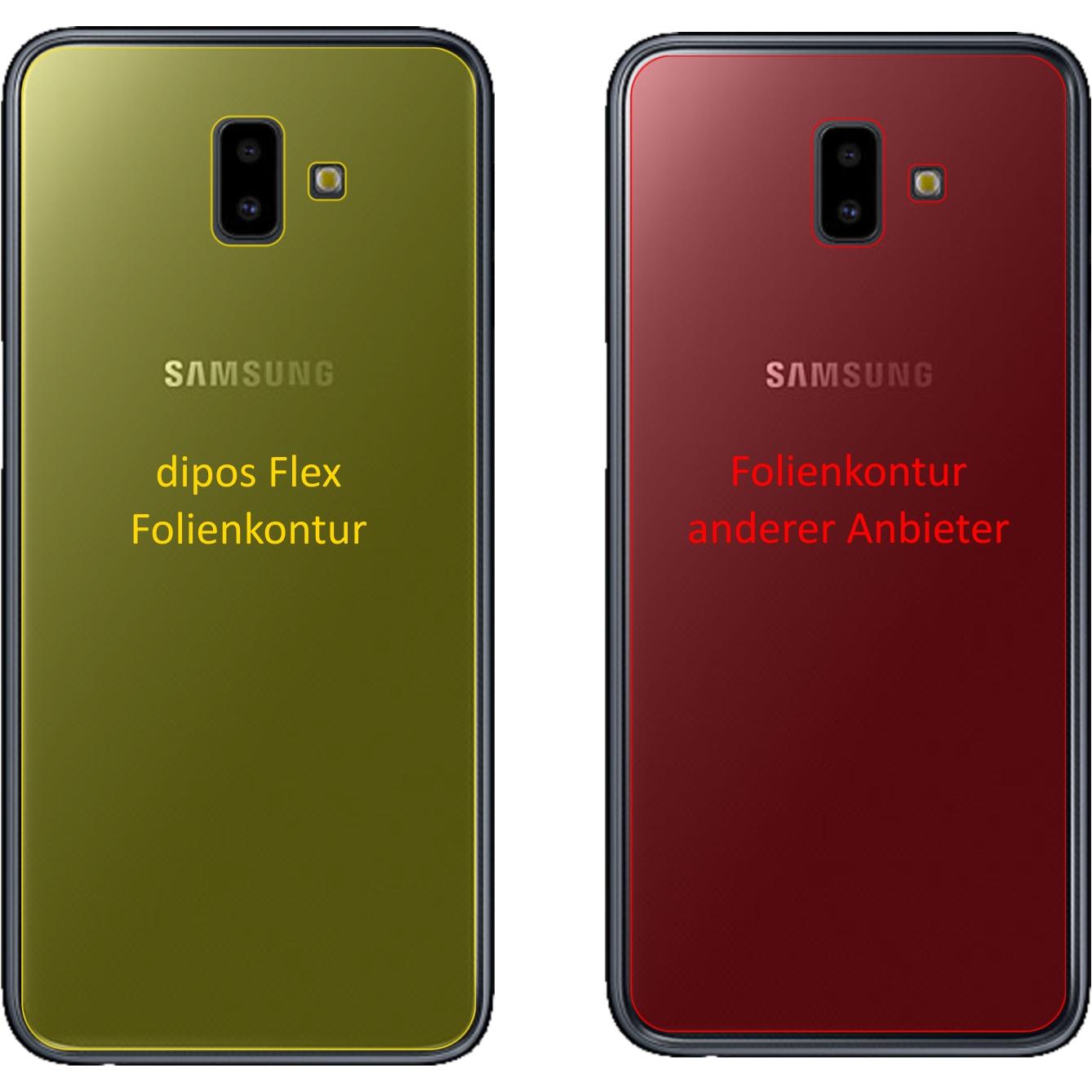 Thumbnail - Dipos Displayschutzfolie Full-Cover 3D (3 Stück, Samsung Galaxy J6+), Smartphone Schutzfolie, Transparent