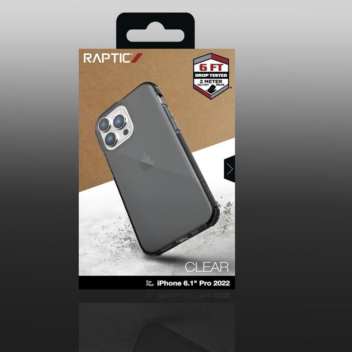 Actual product image X-Doria Raptic Clear Case iPhone 14 Pro Armor Gray Cover (Apple iPhone 14 Pro)
