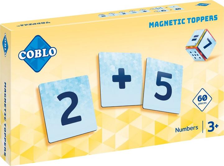 No Name Coblo Magnetic Numbers 60 pieces - Magnetic toy - Gift 3 years - Montessori-inspired -