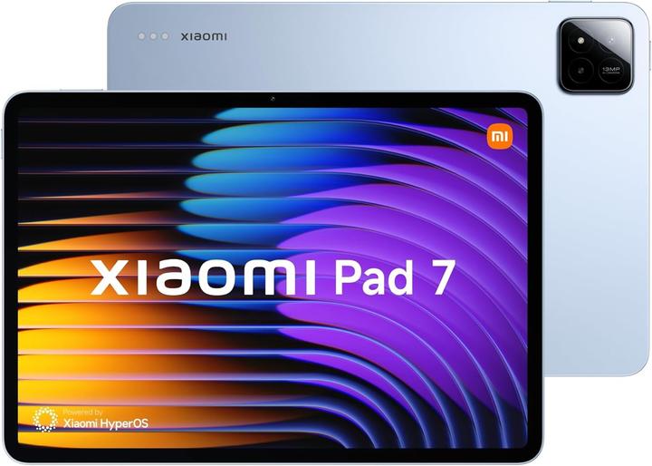 Actual product image Xiaomi Pad 7 112 inch tablet 8 128 G official cover 8850 mAh battery 45 W HyperCharge HyperAI blue (11.20", 128 GB, Blue)