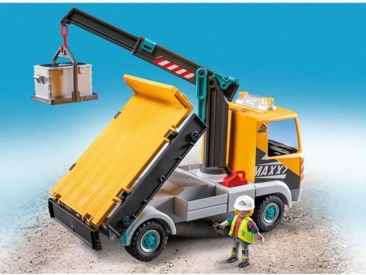 Actual product image Playmobil Construction site lorry with crane (71750, Playmobil Action Heroes)
