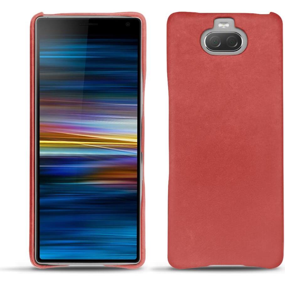 Noreve Lederschutzhülle (Sony Xperia 10 Plus), Smartphone Hülle, Rot