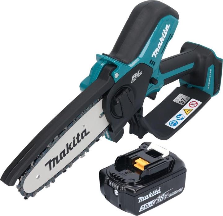 Actual product image Makita DUC 150 F Cordless chainsaw 18 V 15 cm brushless + 1x battery 3.0 Ah - without charger (Battery chain saw)