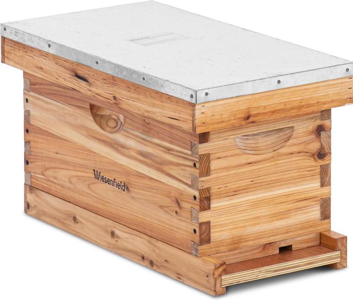 Produktbild Wiesenfield Bienenstock Bienenhaus Ablegerkasten Bienenhäuschen Spiesstanne Komplettset (Wildbienen, Biene)