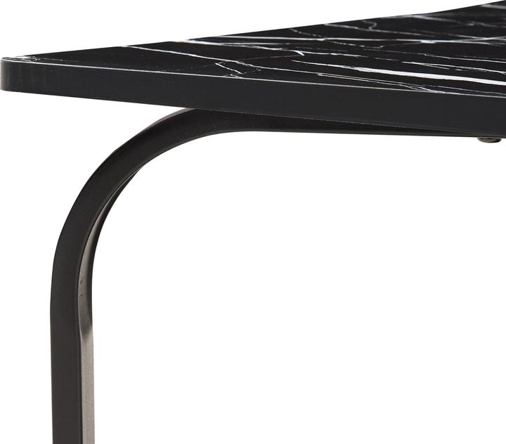 Produktbild En.Casa Couchtisch Kolta 120x60x43 cm Marmoroptik, Schwarz