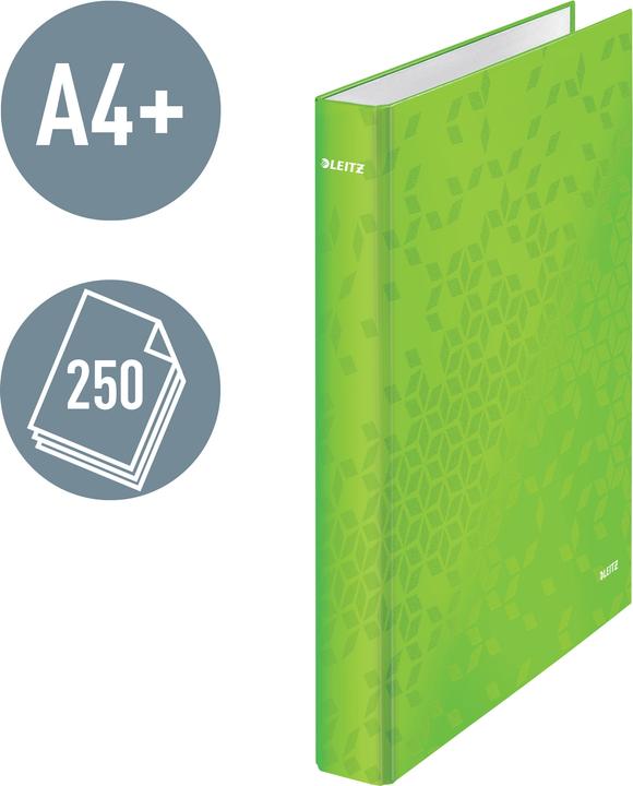Produktbild Leitz Ringbuch WOW A4 4241-00-54 grün (A4, A4+, 40 mm, 1 Stk.)