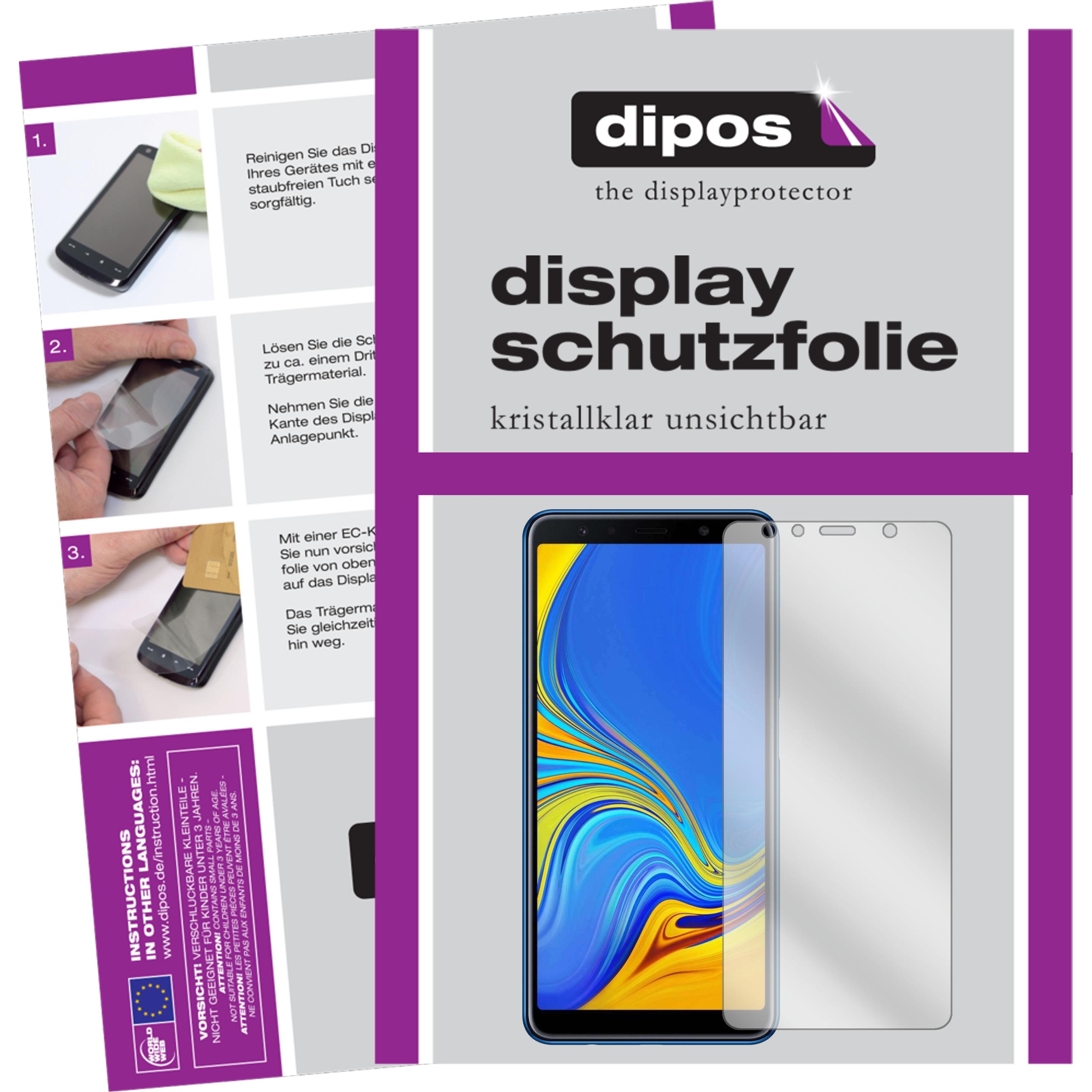 Dipos Displayschutzfolie Crystalclear (6 Stück, Samsung Galaxy A7 (2018)), Smartphone Schutzfolie, Transparent