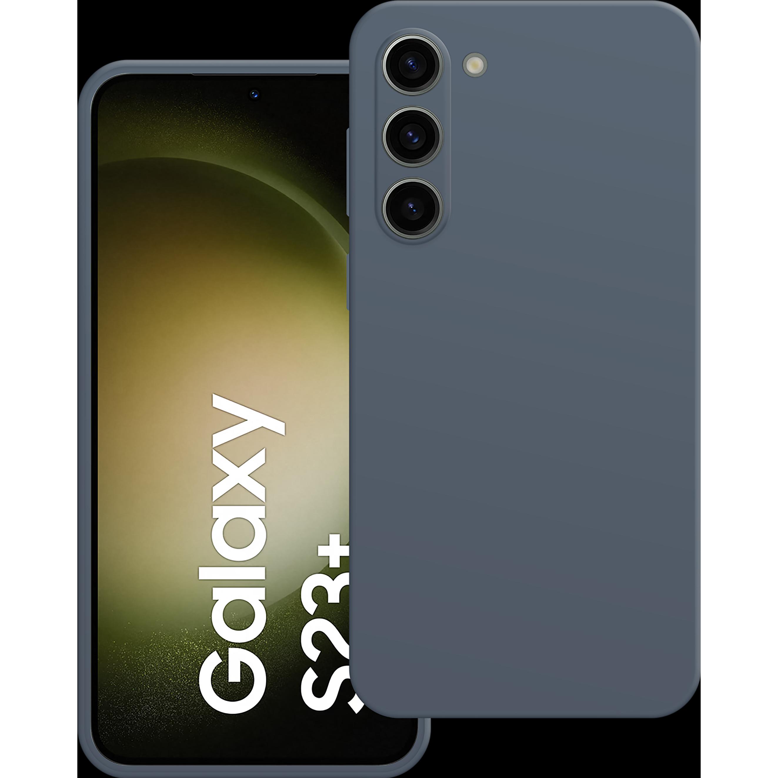 Cazy Silikon Hülle Kompatibel mit Samsung Galaxy S23+ - Soft TPU Schutz - (Samsung Galaxy S23+), Smartphone Hülle, Blau