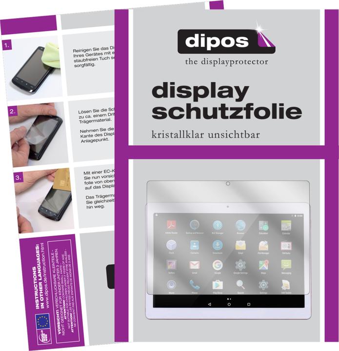 Produktbild Dipos Displayschutzfolie Crystalclear (2 Stück, Sannuo 10.1)