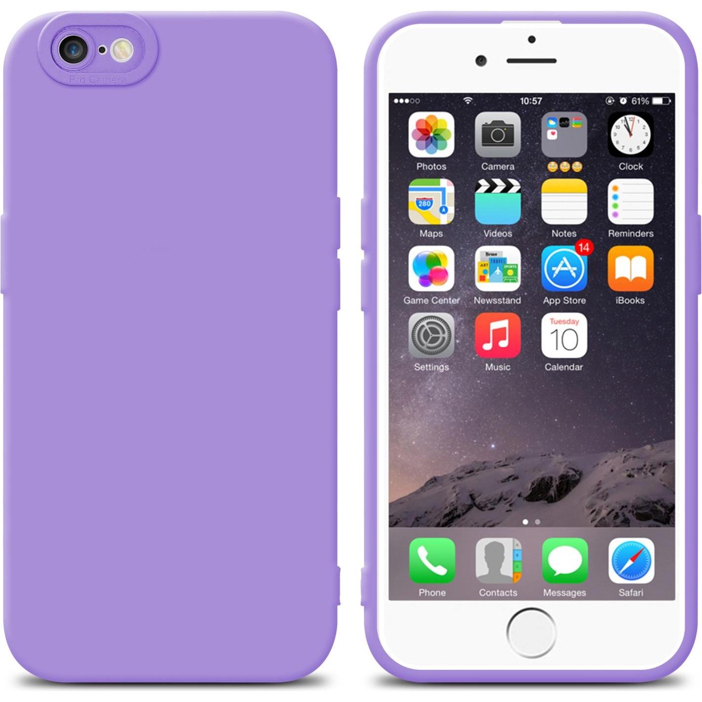 Thumbnail - Cadorabo Hülle für Apple iPhone 6 PLUS / 6S PLUS im TPU Fluid LM162 Style (Apple iPhone 6 Plus), Smartphone Hülle, Viole...