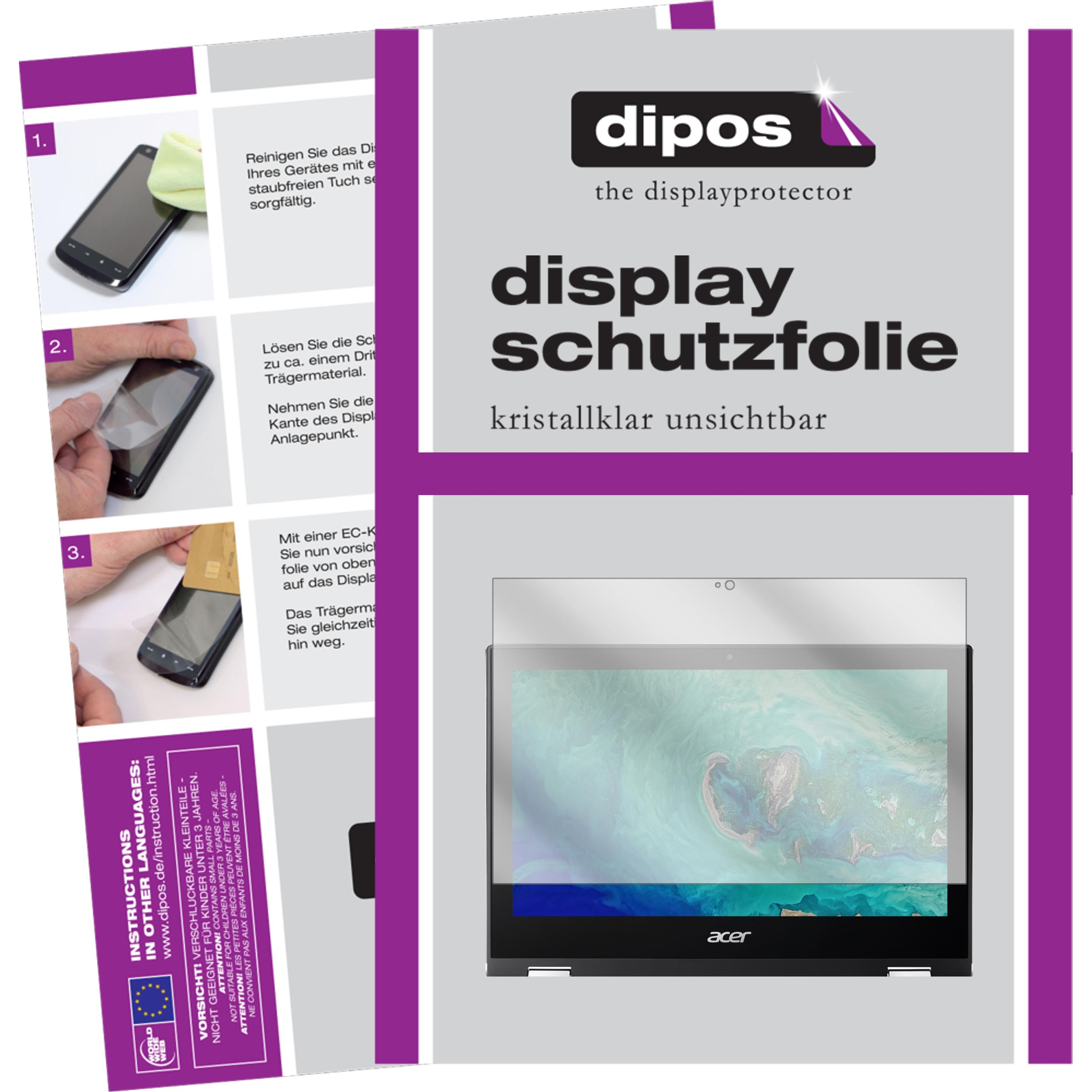 Dipos Displayschutzfolie Crystalclear (2 Stück, Spin 1), Tablet Schutzfolie