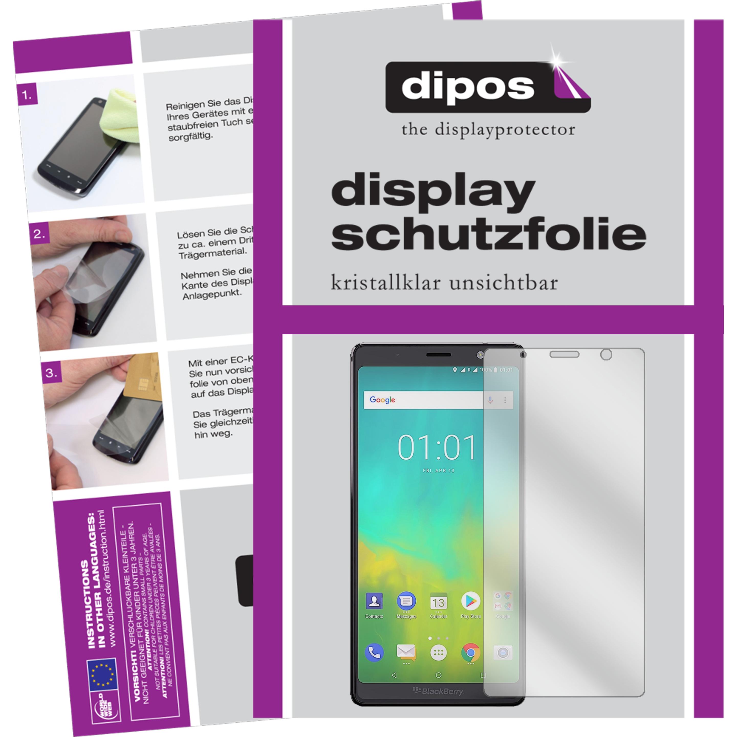 Dipos Displayschutzfolie Crystalclear (6 Stück, BlackBerry Evolve), Smartphone Schutzfolie, Transparent