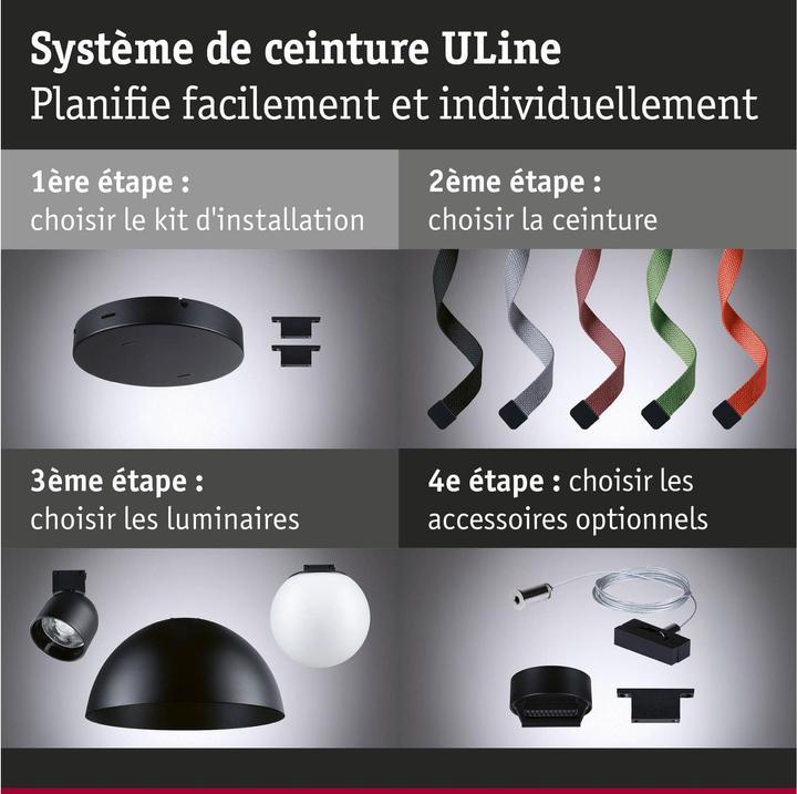 Image du produit Paulmann Gurt-System ULine Pendel Cone (1245 lm)