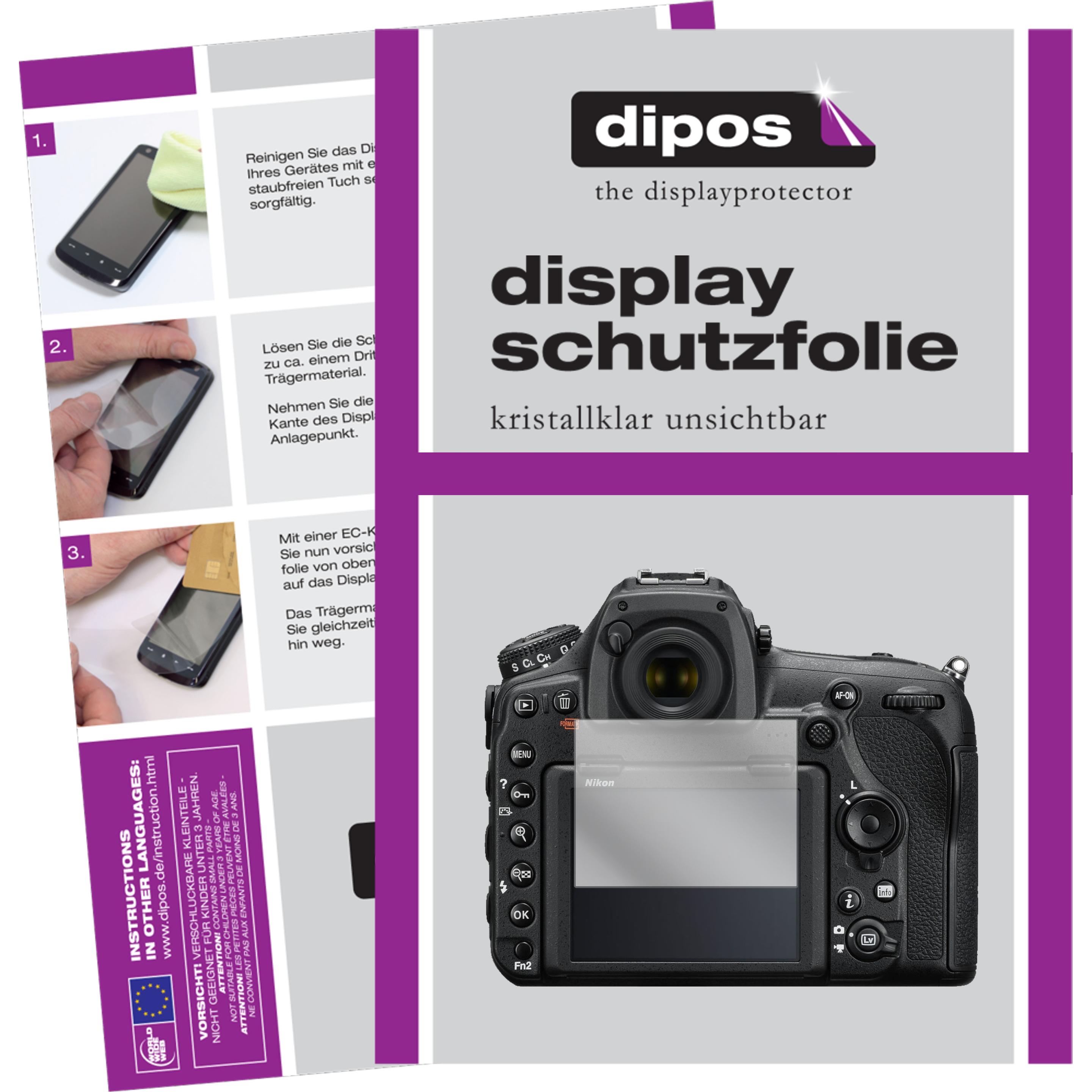 Dipos Displayschutzfolie Crystalclear (Displayschutz, Nikon D850), Kameraschutz, Transparent