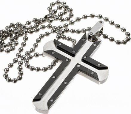 Actual product image Simmons Jewelry Co. Pendant cross - DPG1397DIABK