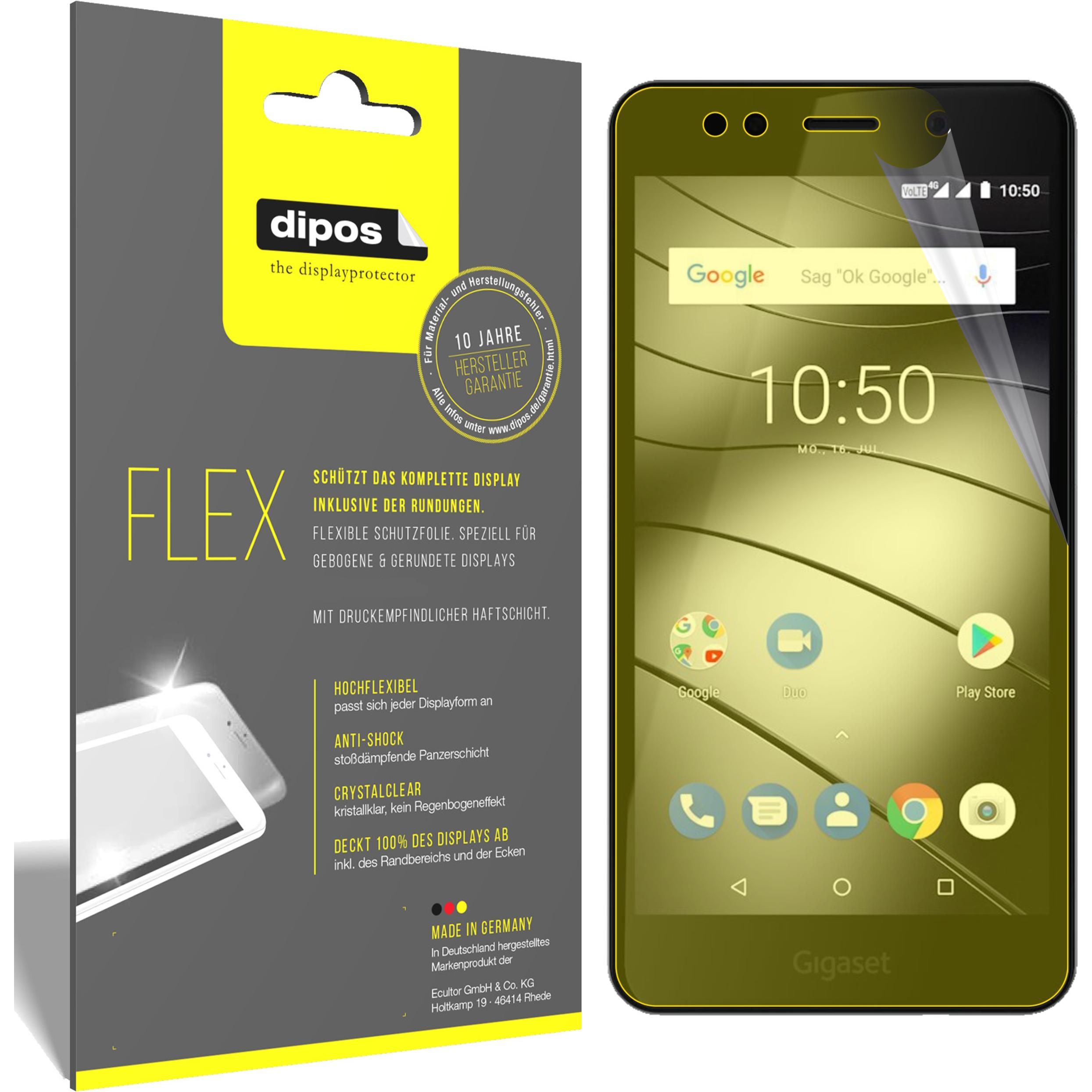 Dipos Displayschutzfolie Full-Cover 3D (2 Stück, Gigaset GS180), Smartphone Schutzfolie, Transparent