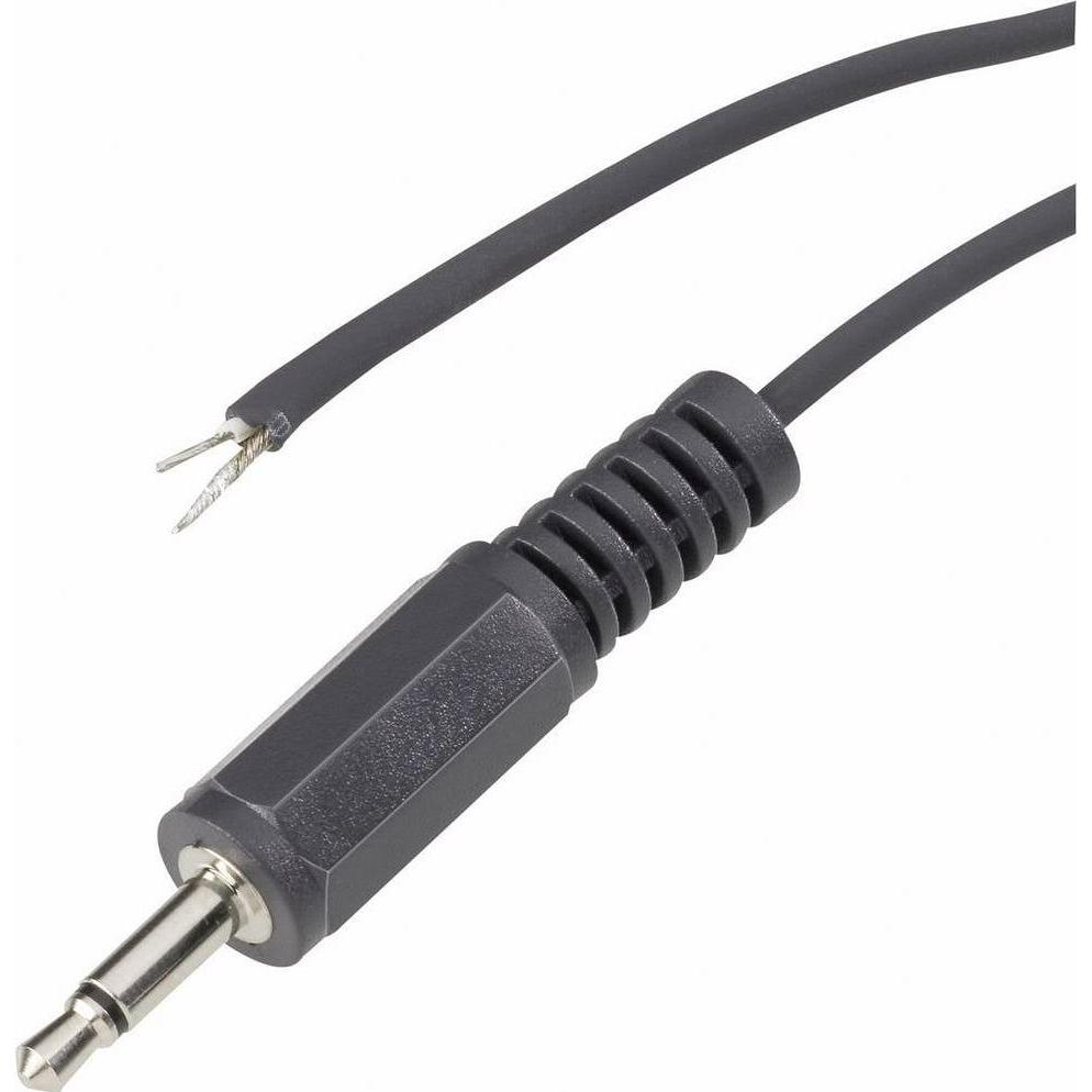BKL Electronic Audio/NF-Kabel Kllinkenstecker 2.5 mm, Audio Stecker, Schwarz