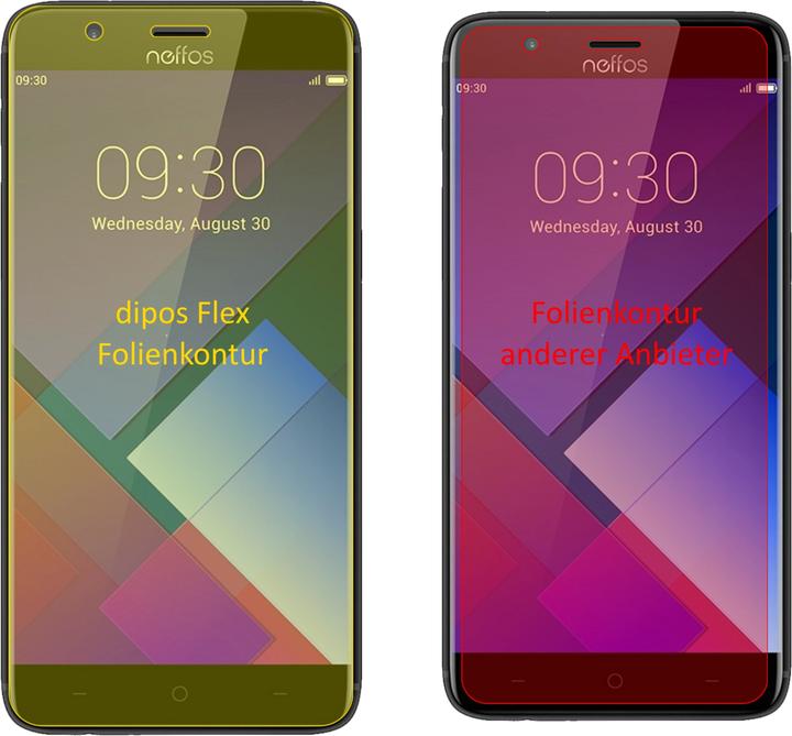 Actual product image Dipos Screen Protector Full-Cover 3D (2 pcs., TP-Link Neffos P1)
