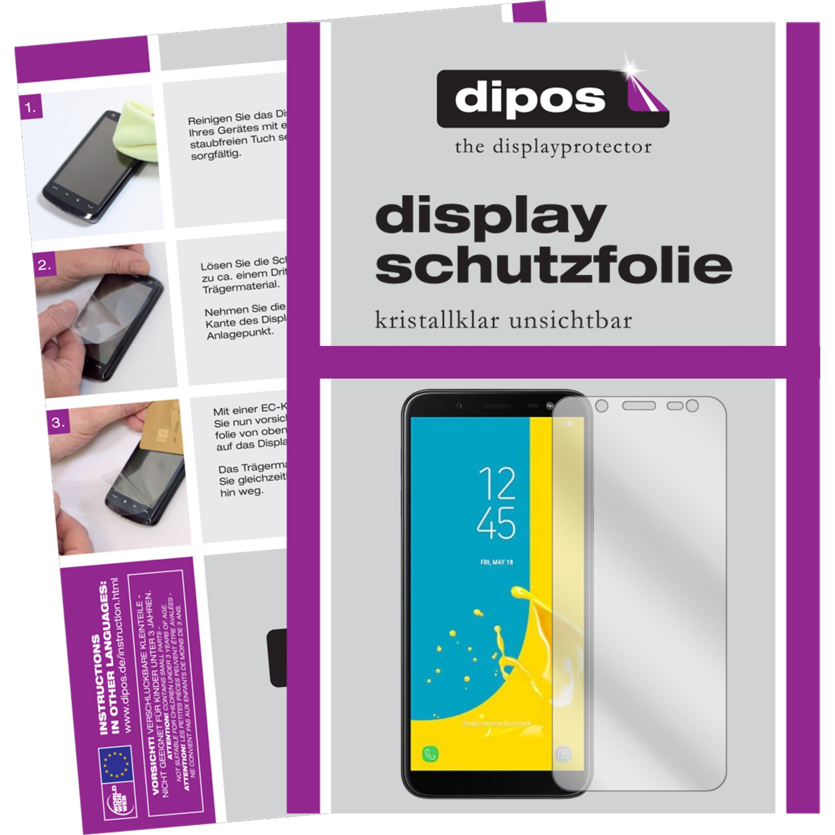 Dipos Displayschutzfolie Crystalclear (6 Stück, Samsung Galaxy J6 (2018)), Smartphone Schutzfolie, Transparent