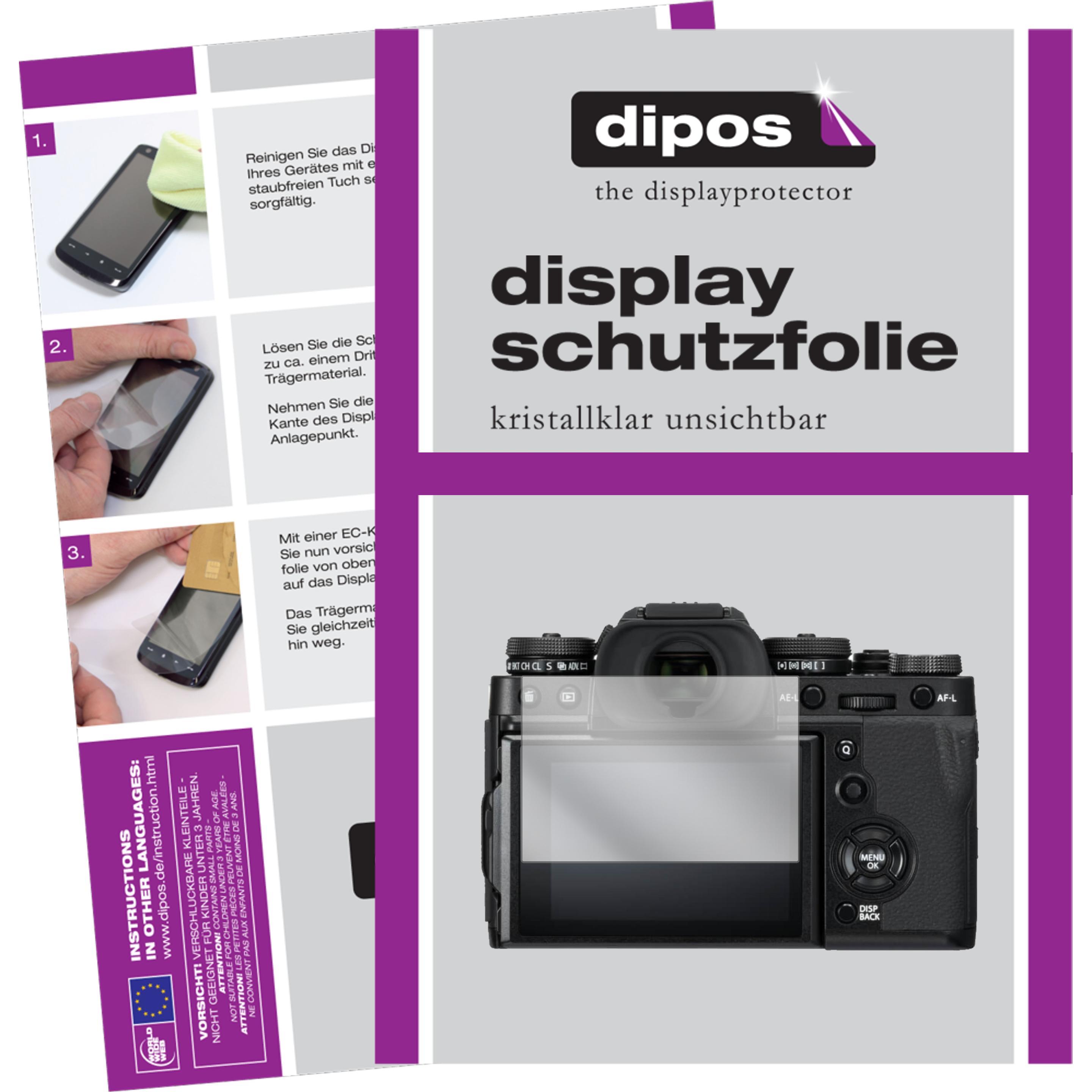 Dipos Displayschutzfolie Crystalclear (Displayschutz, Fujifilm X-T3), Kameraschutz, Transparent