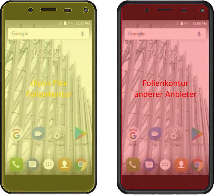 Produktbild Dipos Displayschutzfolie Full-Cover 3D (3 Stück, Walton Primo HM4i)