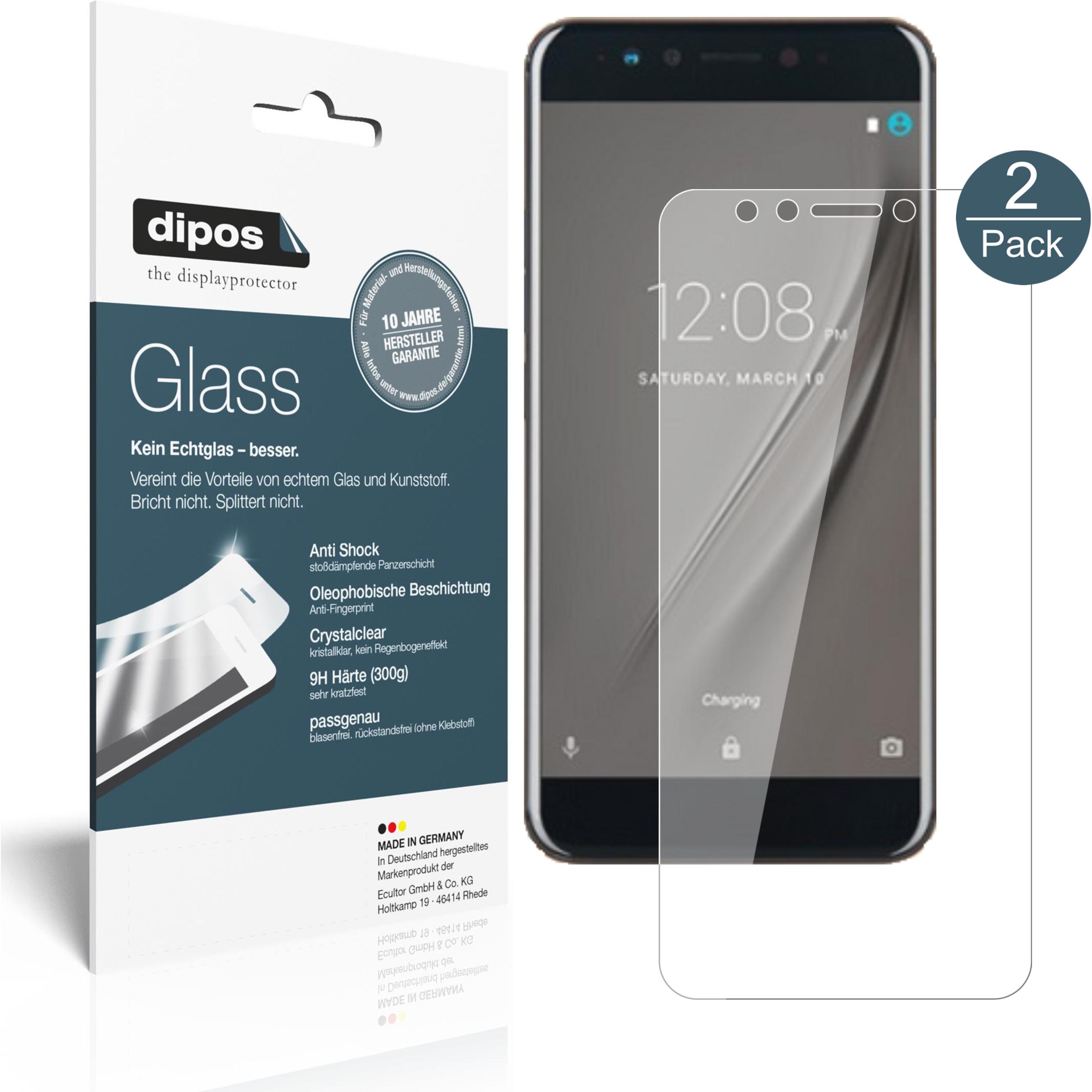 Dipos Displayschutz Anti-Shock (2 Stück, Gome K1), Smartphone Schutzfolie, Transparent
