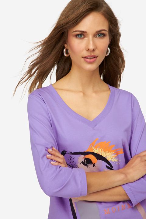 Immagine prodotto Laurasøn T-Shirt, Robbe, V-Ausschnitt, 3/4-Ärmel, OEKO-TEX (L)