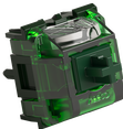 Actual product image Akko Monsgeek Green Fog Switch, mechanisch, 3-Pin, linear, MX-Stem, 60g - 45 Stück