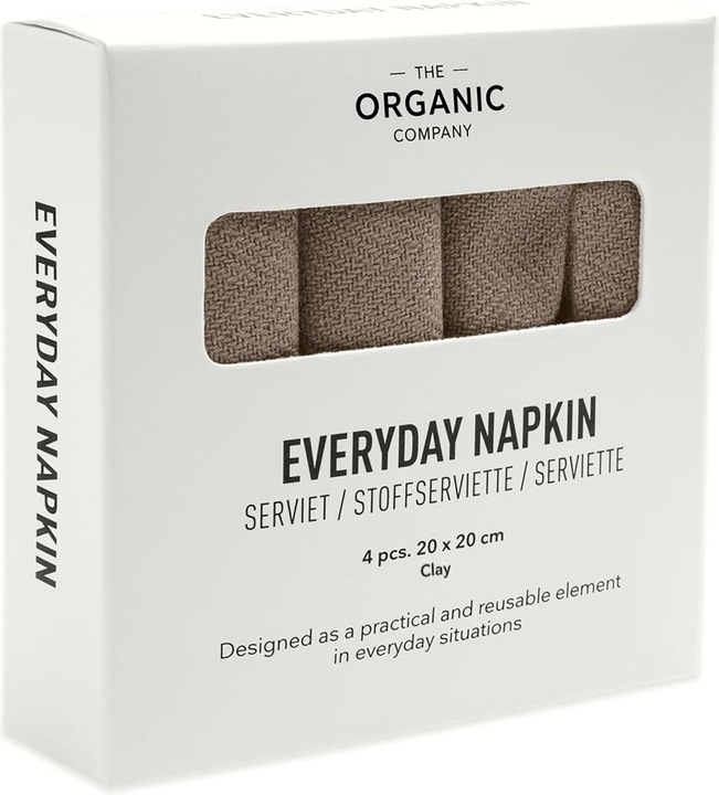Produktbild The Organic Company Everyday Napkin (4 x, 10 x 10 x 3 cm)
