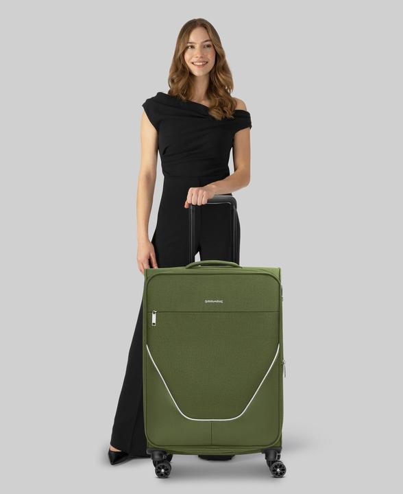Produktbild Stratic taska 4-Rollen Trolley M 65 cm mit Dehnfalte (74 l, M (50 - 90l))