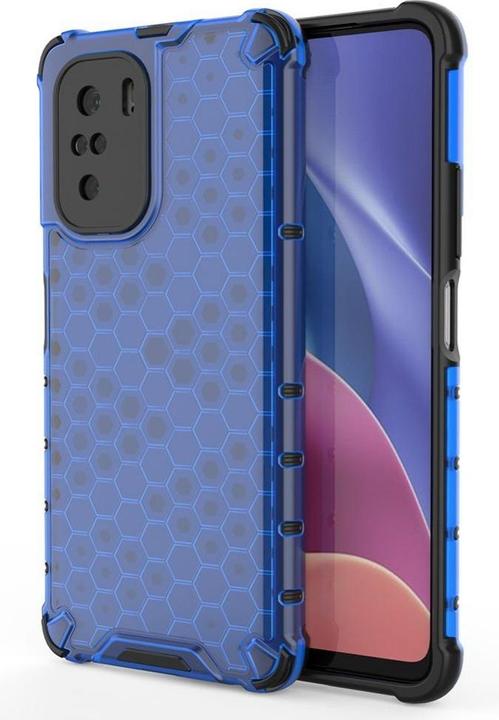 Produktbild Hurtel Honeycomb Case armor cover with TPU Bumper for Xiaomi Redmi K40 Pro+ / K40 Pro / K40 / Poco F3 blue (Xiaomi Redmi K40 Pro+, LG K40, Xiaomi Poco F3)