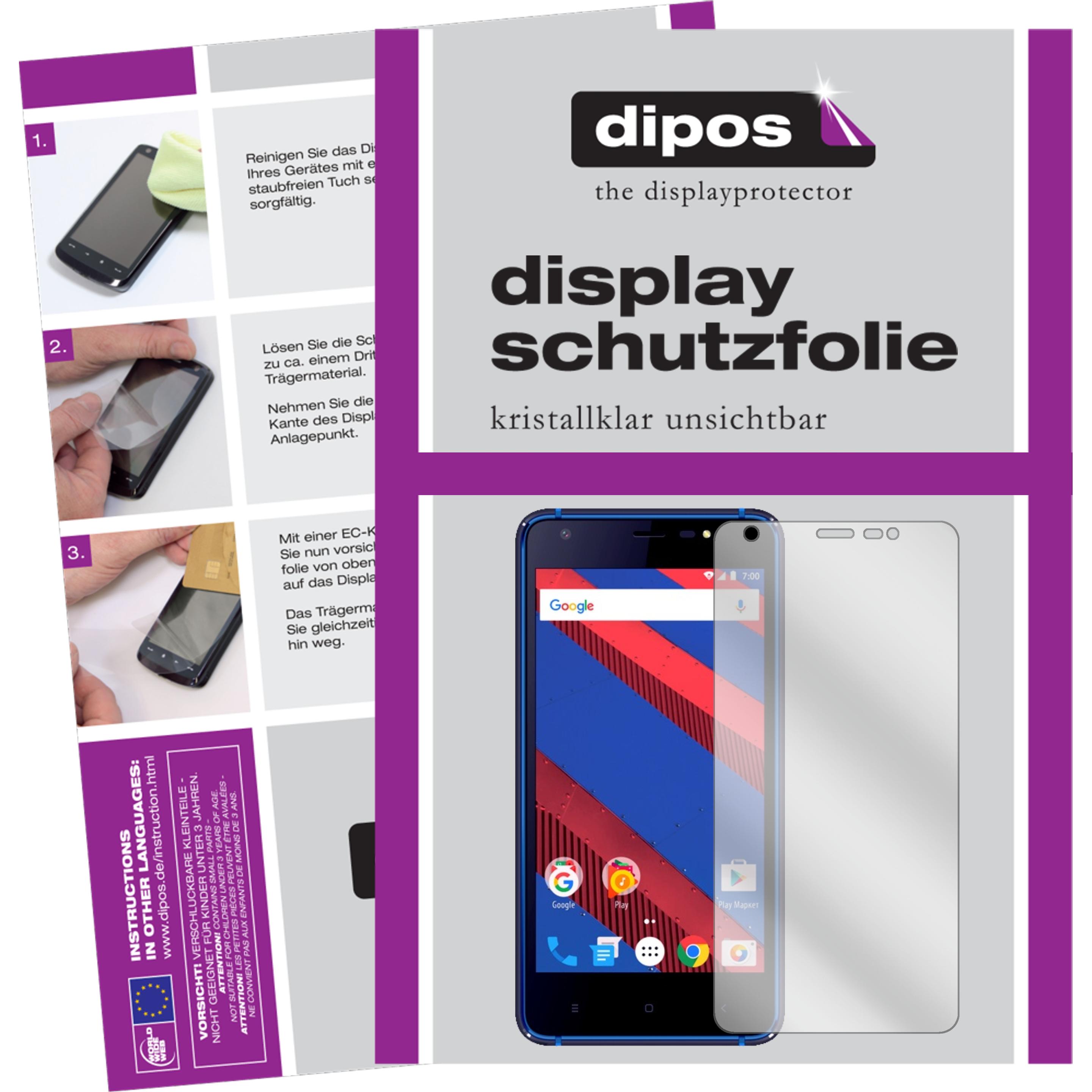 Dipos Displayschutzfolie Crystalclear (5 Stück, Vertex Impress Spring), Smartphone Schutzfolie, Transparent