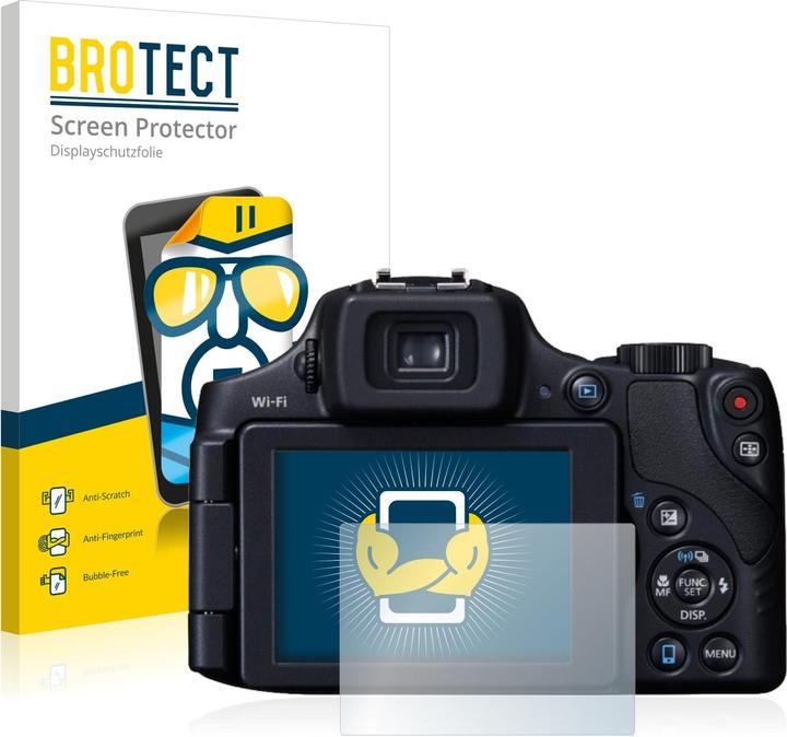 Produktbild BROTECT Schutzfolie Displayschutz Displayschutzfolie Folie Klar Transparent (Displayschutz, Powershot sx60 hs)