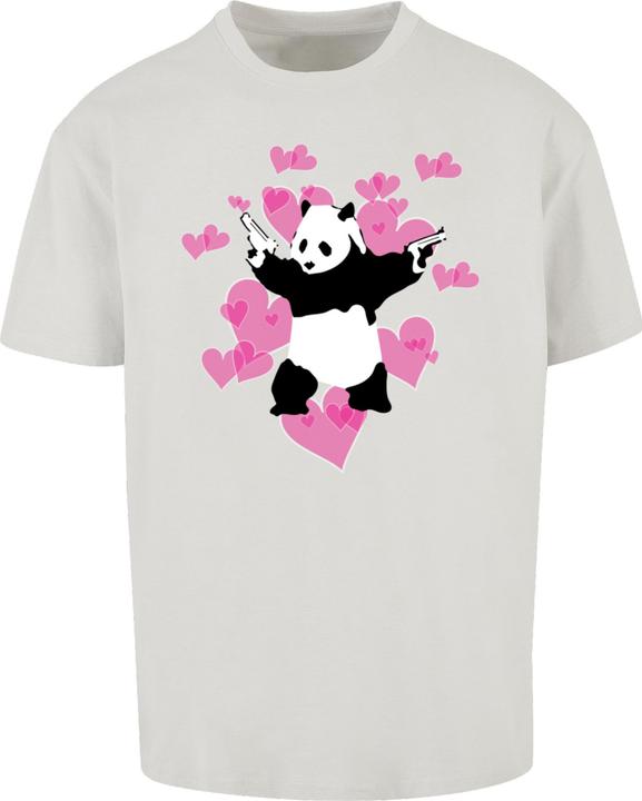 Produktbild Merchcode Brandalised - Panda Guns With Hearts Heavy Oversize Tee - 189285 (M)