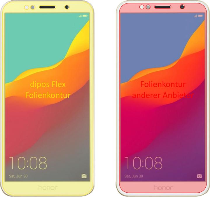 Produktbild Dipos Displayschutzfolie Full-Cover 3D (2 Stk., Honor 7A)