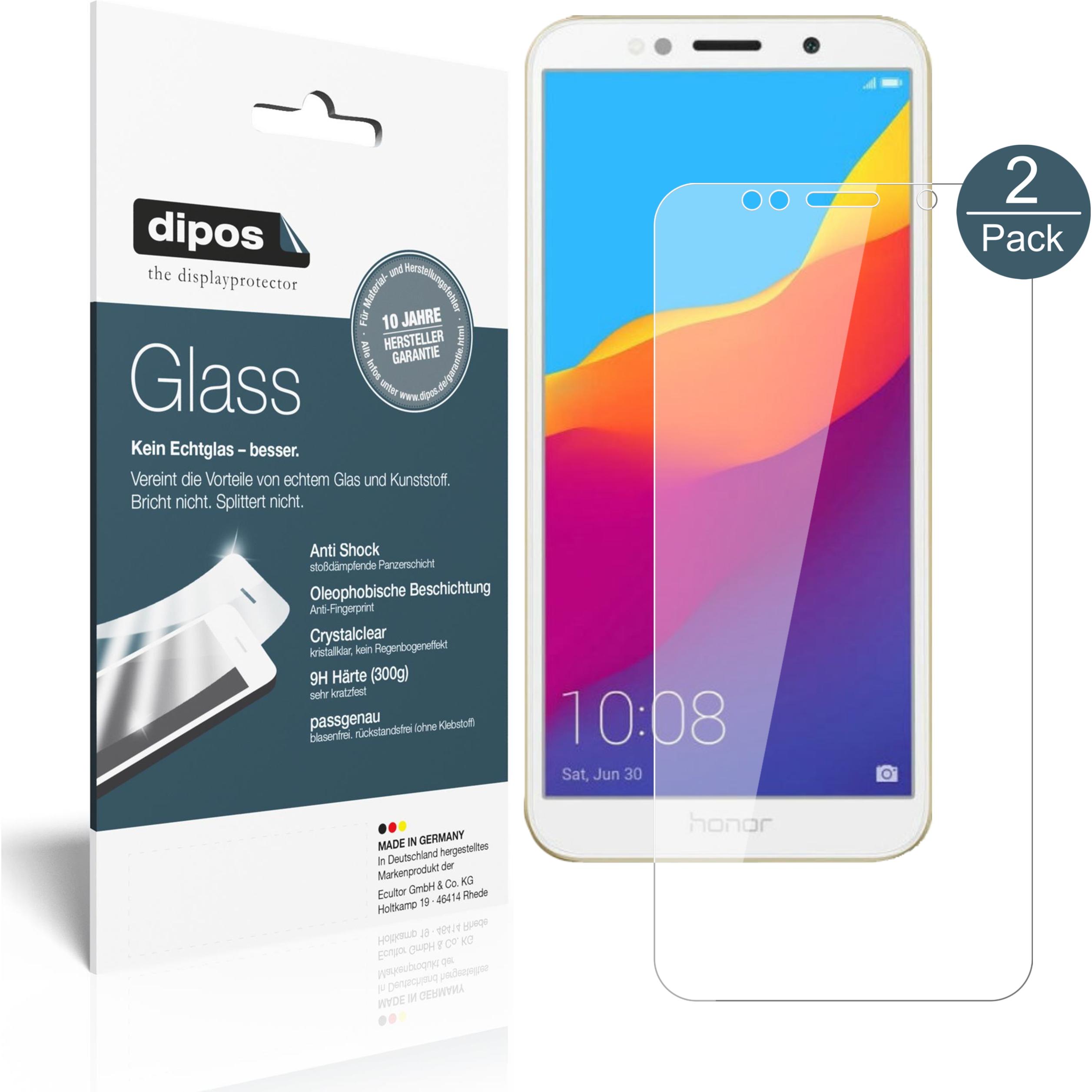 Dipos Displayschutz Anti-Shock (1 Stück, Honor 7A), Smartphone Schutzfolie, Transparent