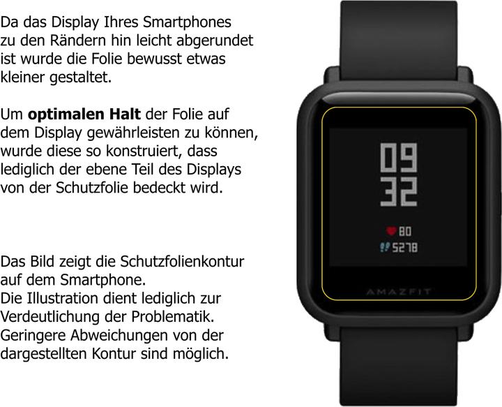 Actual product image Dipos Screen Protector Anti-Glare (Amazfit Bip)