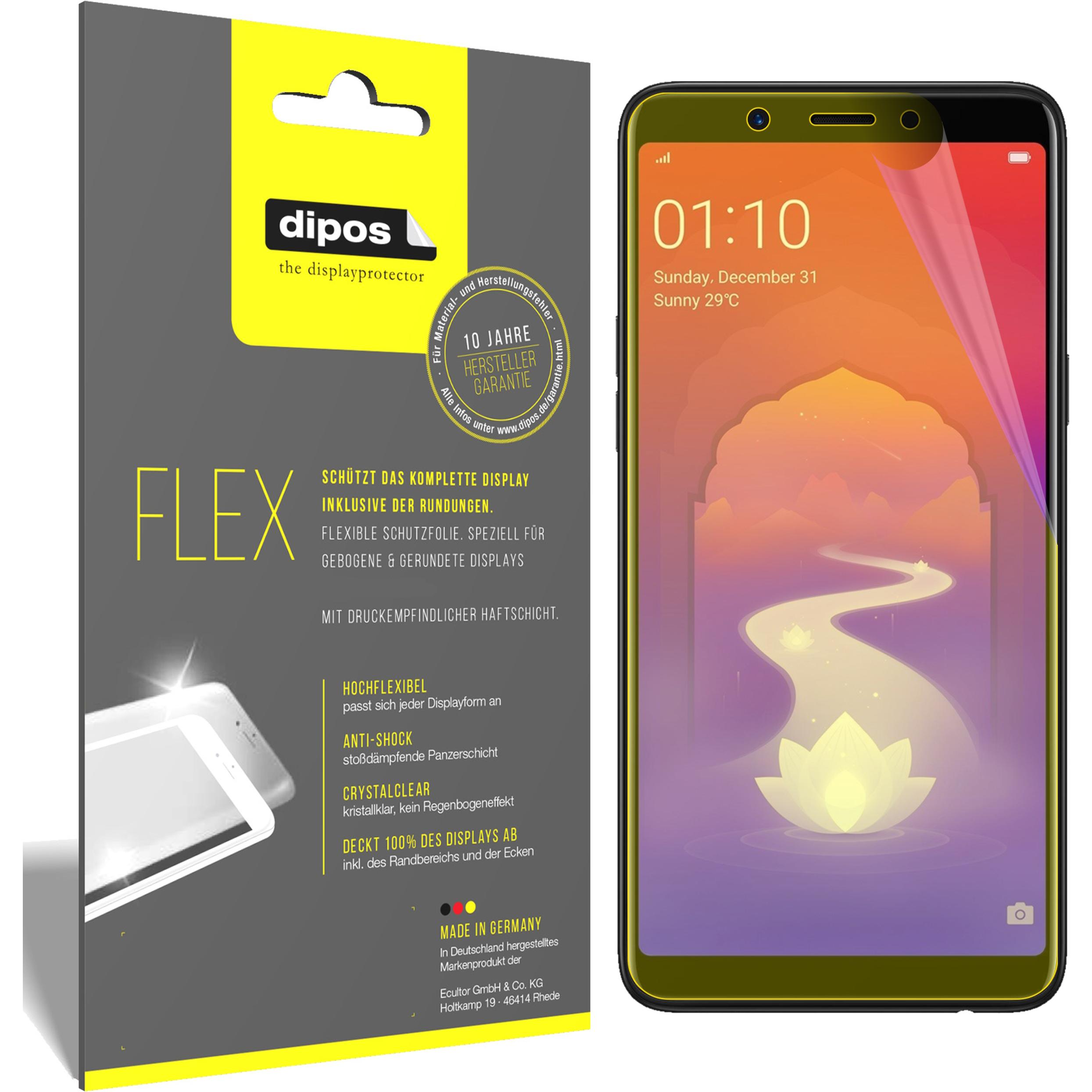 Thumbnail - Dipos Displayschutzfolie Full-Cover 3D (2 Stück, Realme 1), Smartphone Schutzfolie, Transparent
