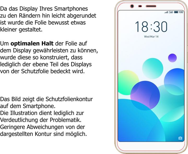 Actual product image Dipos Screen Protector Crystalclear (6 pcs., Meizu M8c)