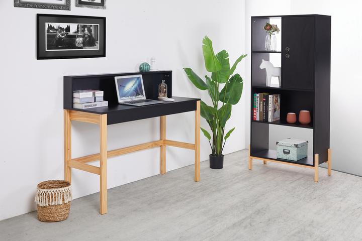 Image du produit Möbilia Bureau avec compartiments latéraux (120 x 45 x 101 cm)